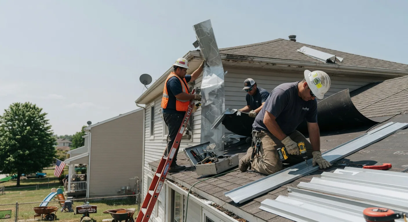 Storm Damage Metal Roof Repair in Roopville, GA